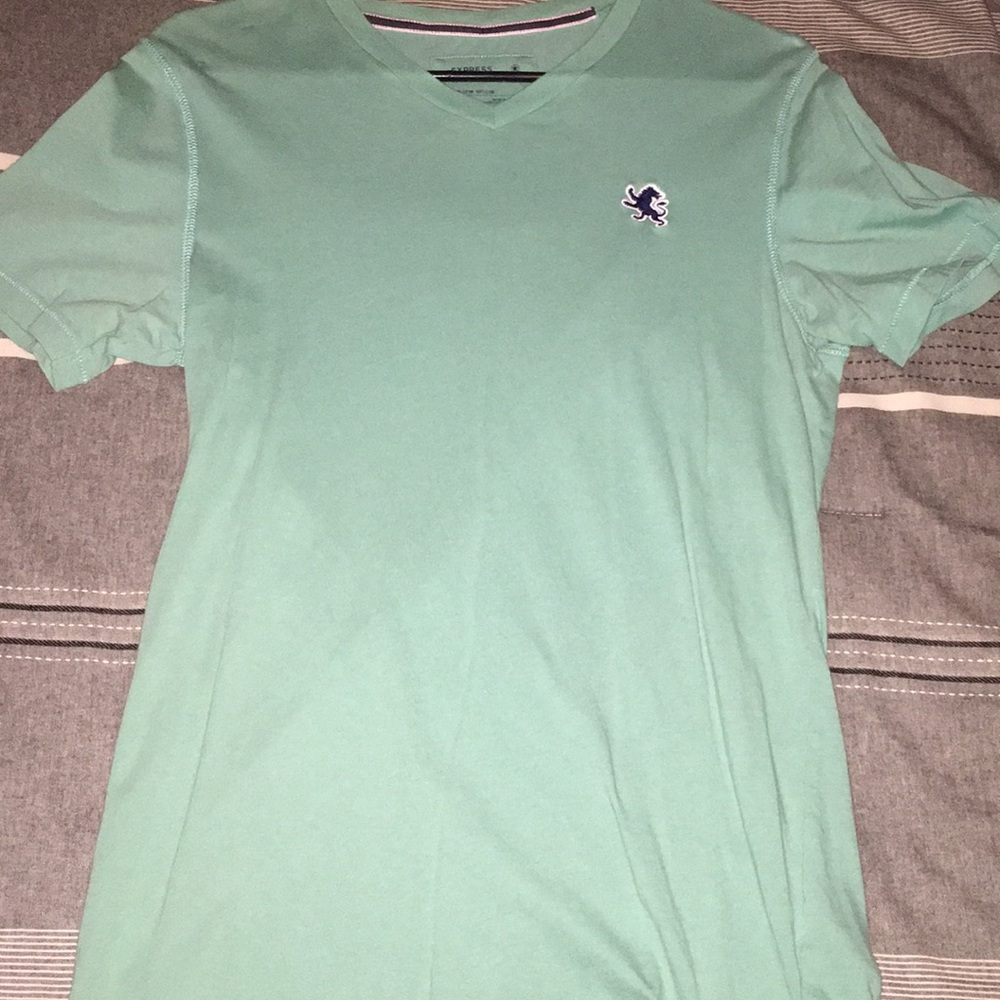 Express logo v neck size x small